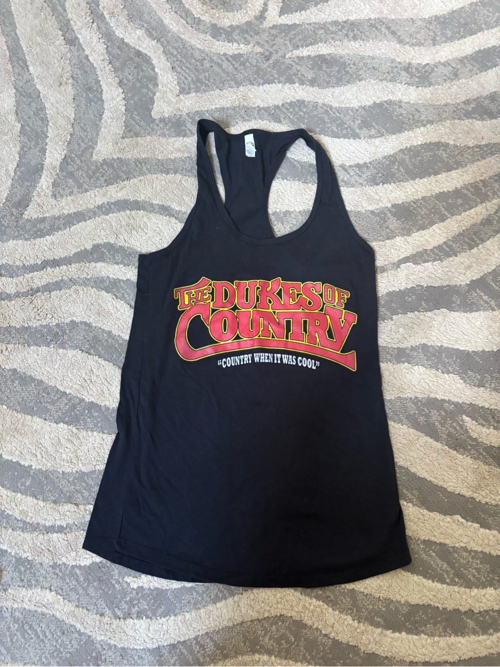 The Dukes of Country Black Graphic Tank Top